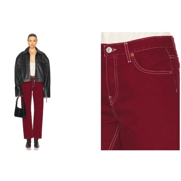 RE/DONE The Standard High Rise Straight Jeans in Currant size 28 $285 - Picture 2 of 11